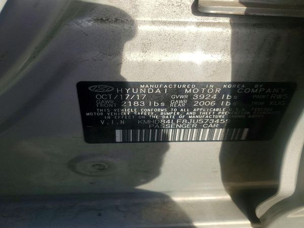2018 HYUNDAI ELANTRA