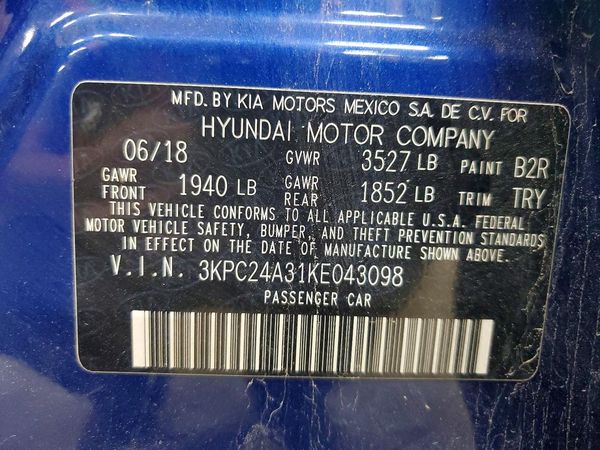 2019 HYUNDAI ACCENT SE and SEL
