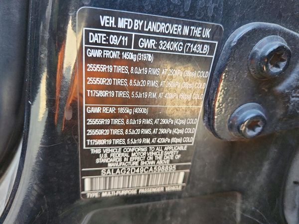 2012 LAND ROVER LR4 HSE