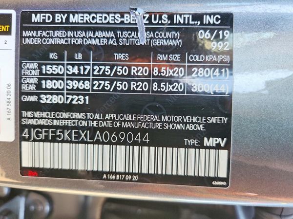 2020 MERCEDES-BENZ GLS GLS450-4M