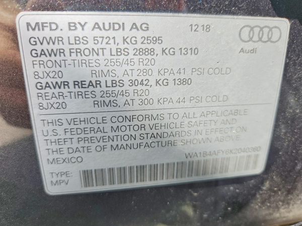 2019 AUDI SQ5 quattro Premium Plus