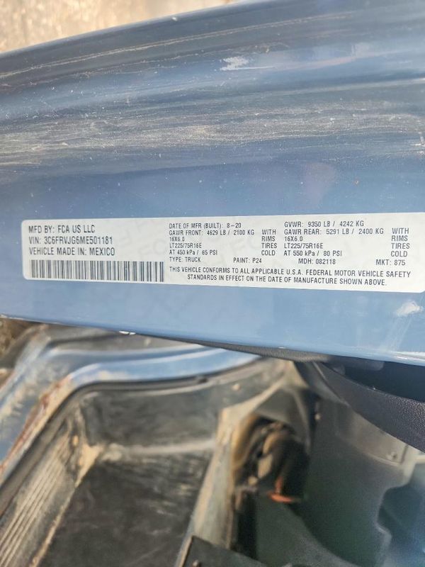 2021 RAM PROMASTER 3500