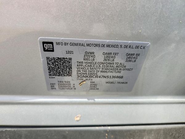 2022 CHEVROLET BLAZER 2LT