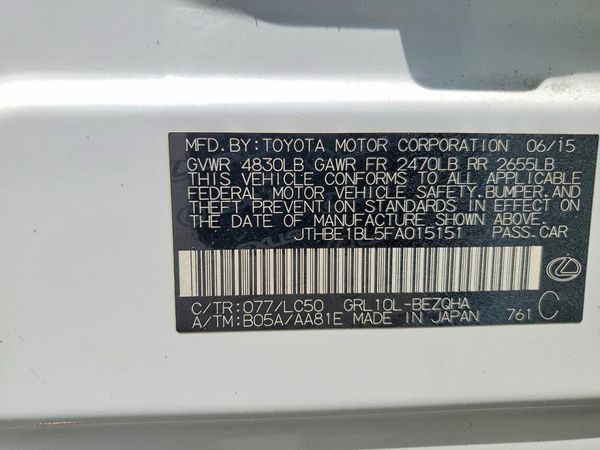 2015 LEXUS GS 350