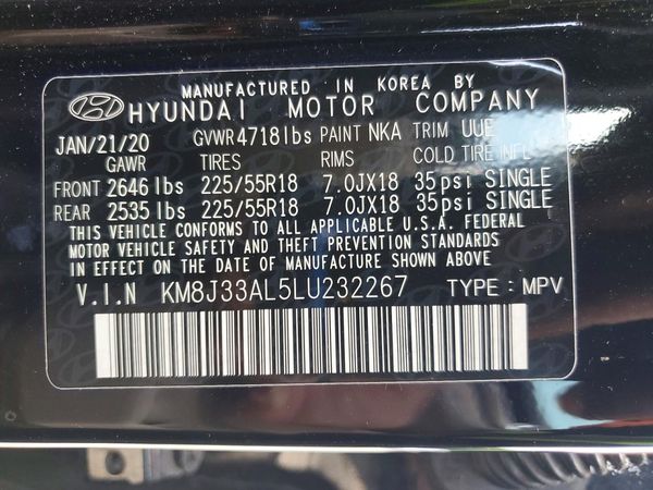 2020 HYUNDAI TUCSON