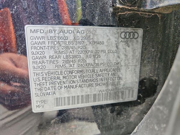 2017 AUDI Q7 quattro Premium Plus