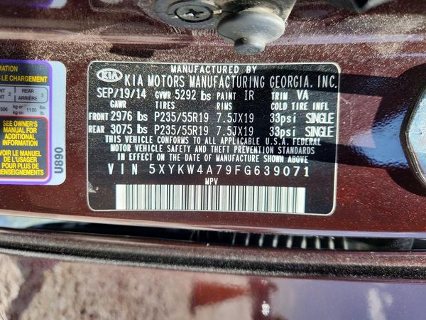 2015 KIA SORENTO