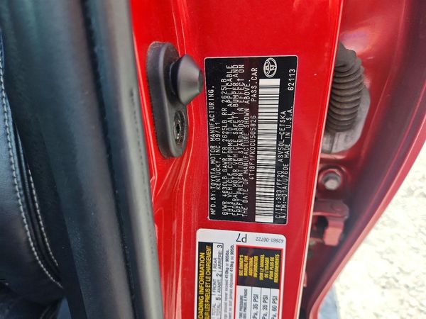 2012 TOYOTA CAMRY