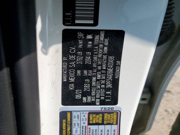 2021 KIA FORTE EX