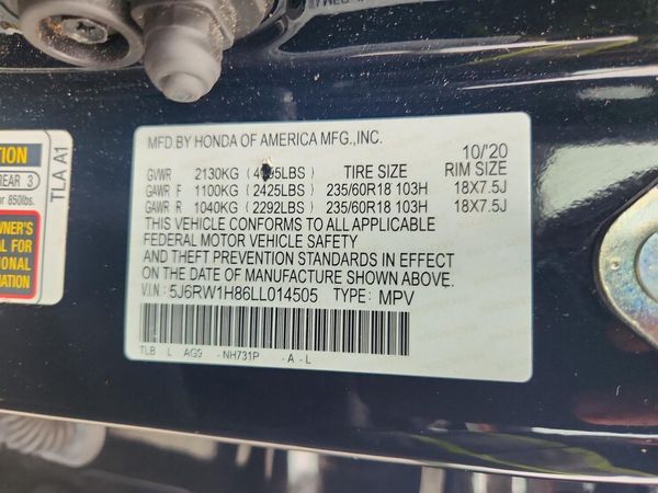 2020 HONDA CR-V EX-L