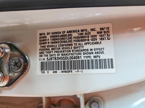 2013 ACURA RDX Technology Package