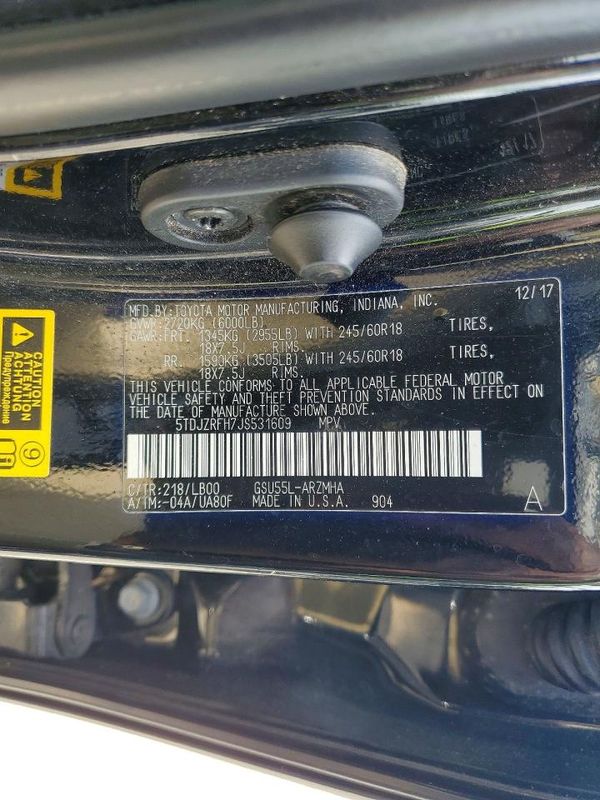 2018 TOYOTA HIGHLANDER SE/XLE