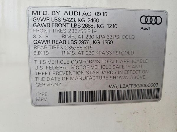 2016 AUDI Q5 quattro Premium Plus
