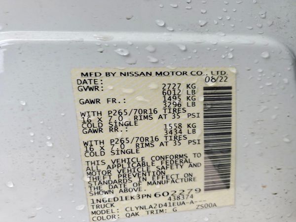 2023 NISSAN FRONTIER Crew Cab
