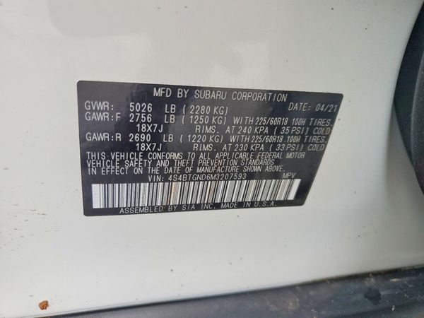 2021 SUBARU OUTBACK