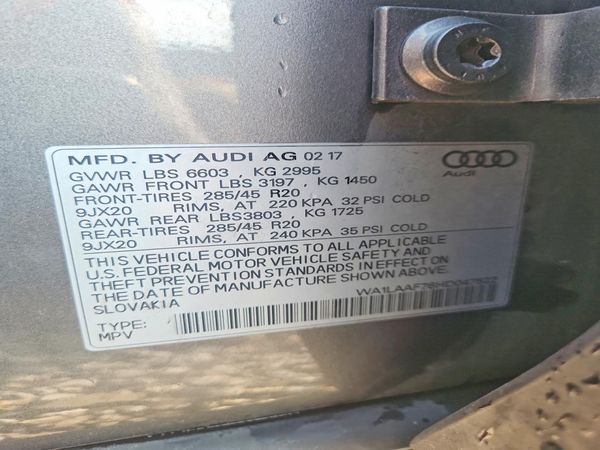 2017 AUDI Q7 quattro Premium Plus