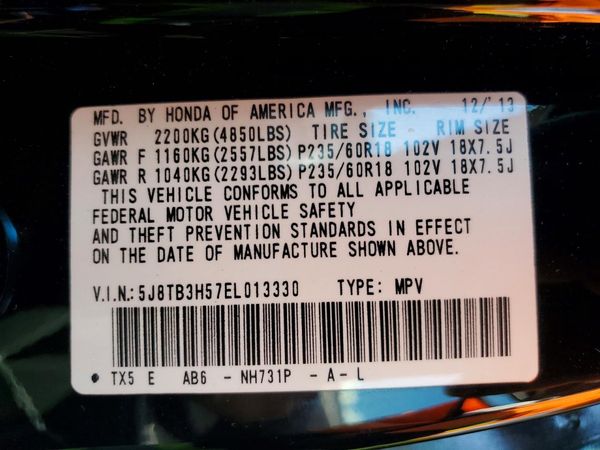 2014 ACURA RDX Technology Package