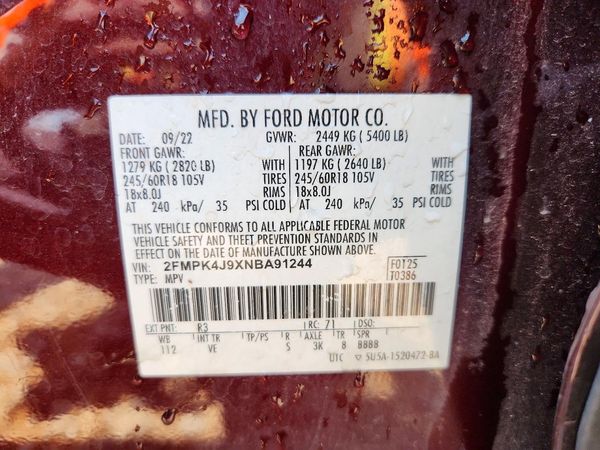 2022 FORD EDGE