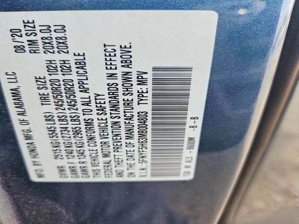 2021 HONDA PILOT TOURING-7