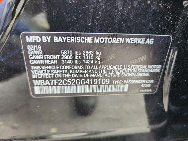 2016 BMW 750 xDrive