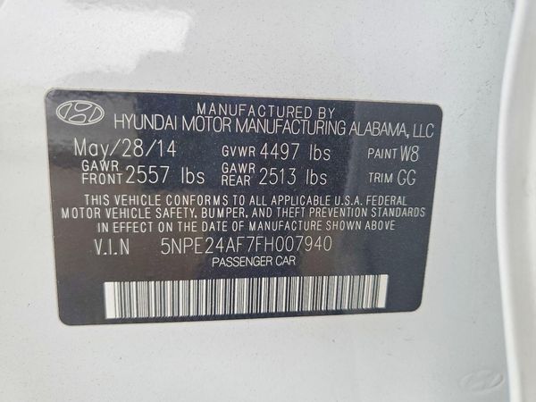 2015 HYUNDAI SONATA