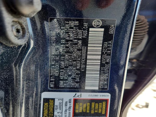 2016 TOYOTA CAMRY
