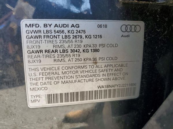 2018 AUDI Q5 quattro Premium Plus