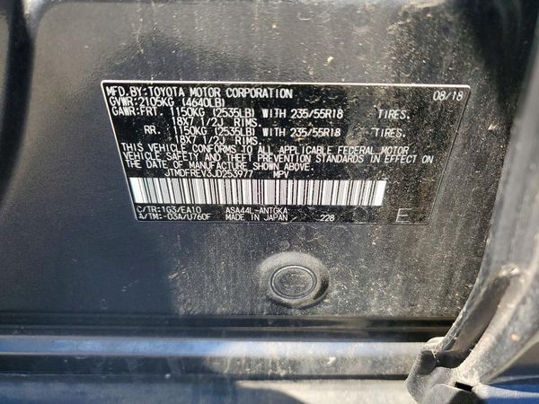 2018 TOYOTA RAV4 Ltd/Platinum