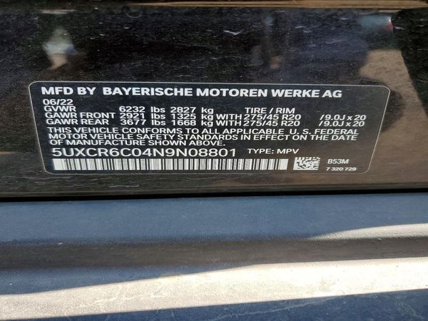 2022 BMW X5 xDrive40i