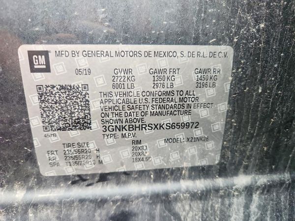 2019 CHEVROLET BLAZER 3LT — VINS