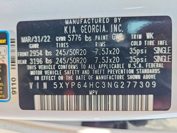 2022 KIA TELLURIDE S