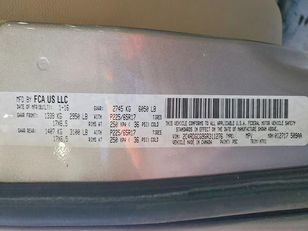2016 DODGE GRAND CARAVAN
