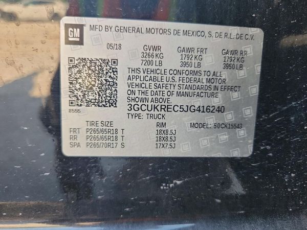 2018 CHEVROLET SILVERADO LT