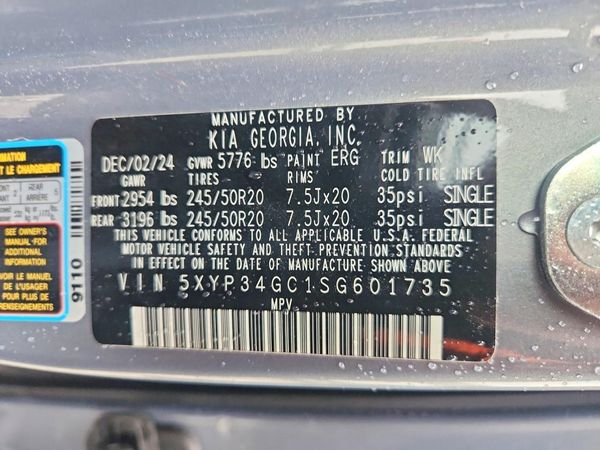 2025 KIA TELLURIDE EX, EX X-LINE, EX X-PRO