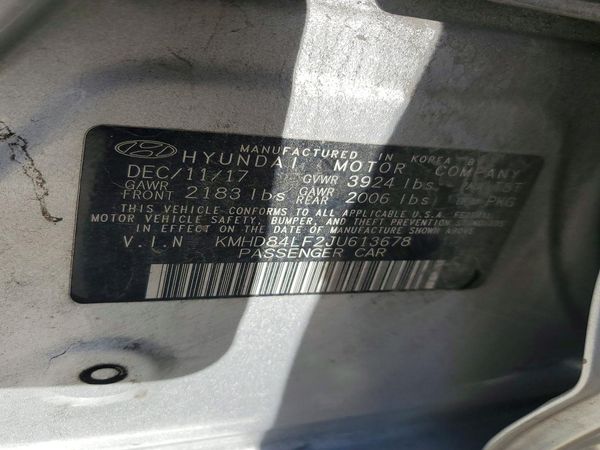 2018 HYUNDAI ELANTRA