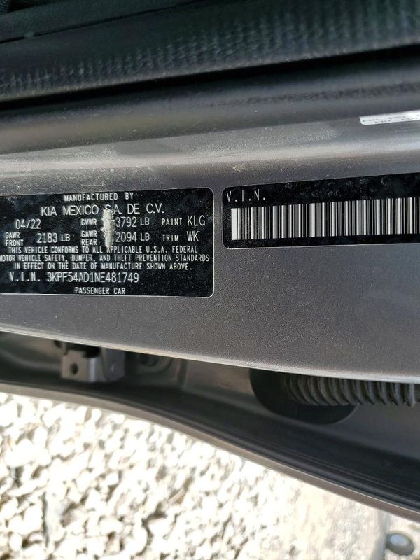 2022 KIA FORTE