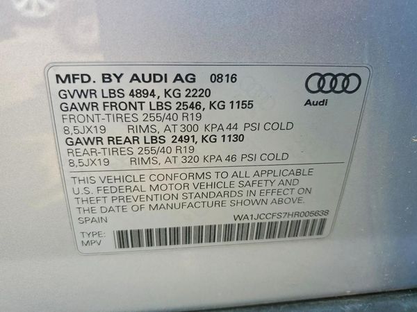 2017 AUDI Q3 quattro Premium Plus