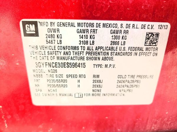 2014 CADILLAC SRX Performance