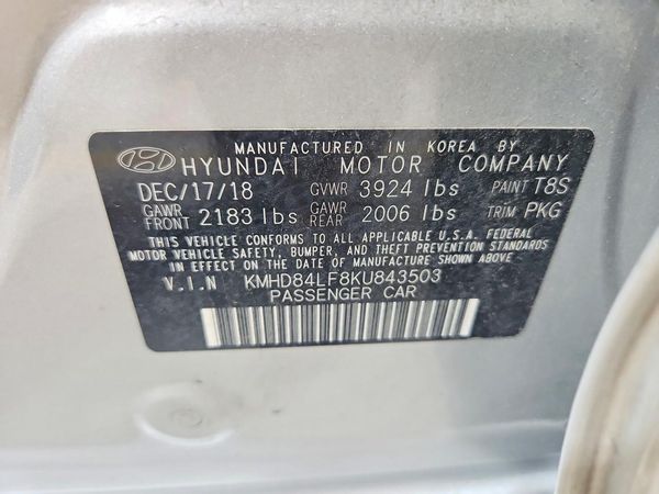 2019 HYUNDAI ELANTRA