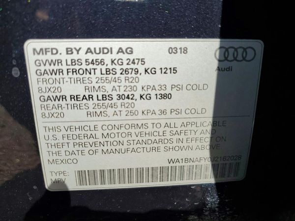 2018 AUDI Q5 quattro Premium Plus