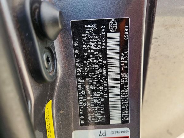 2015 TOYOTA CAMRY