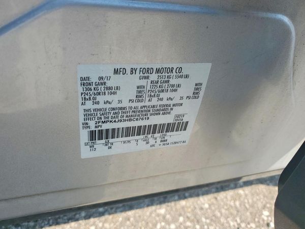 2017 FORD EDGE SEL