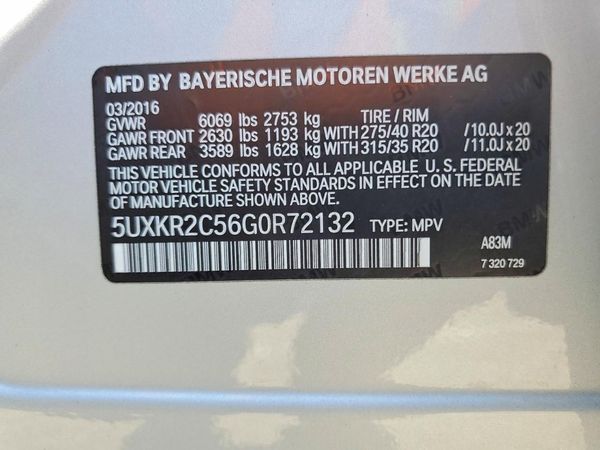 2016 BMW X5 sDrive35i