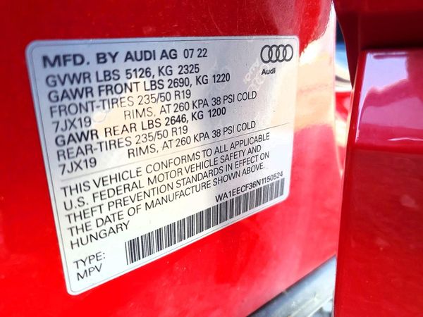 2022 AUDI Q3