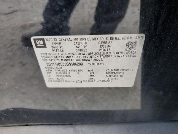 2016 CADILLAC SRX Luxury