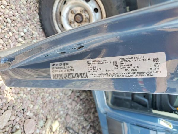 2020 RAM PROMASTER 3500 VF