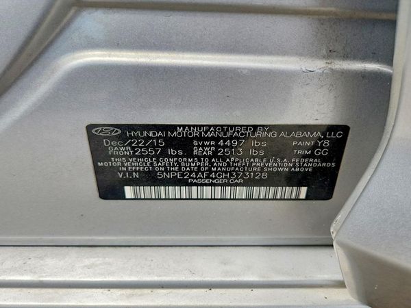 2016 HYUNDAI SONATA