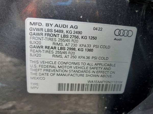 2022 AUDI Q5