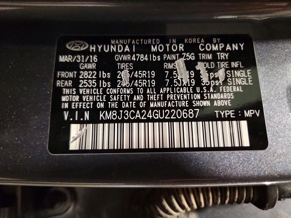 2016 HYUNDAI TUCSON