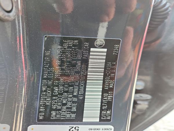 2026 TOYOTA CAMRY